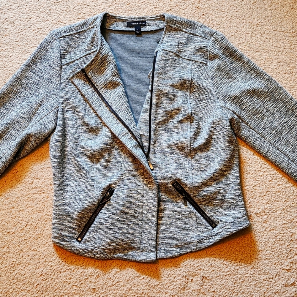 Gray Torrid Moto Jacket